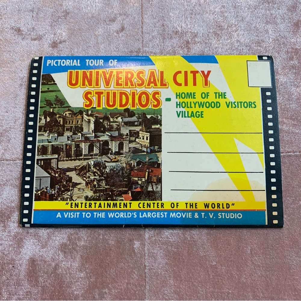 Vintage Universal Studios Postcard Picture Size Tourist Souvenir